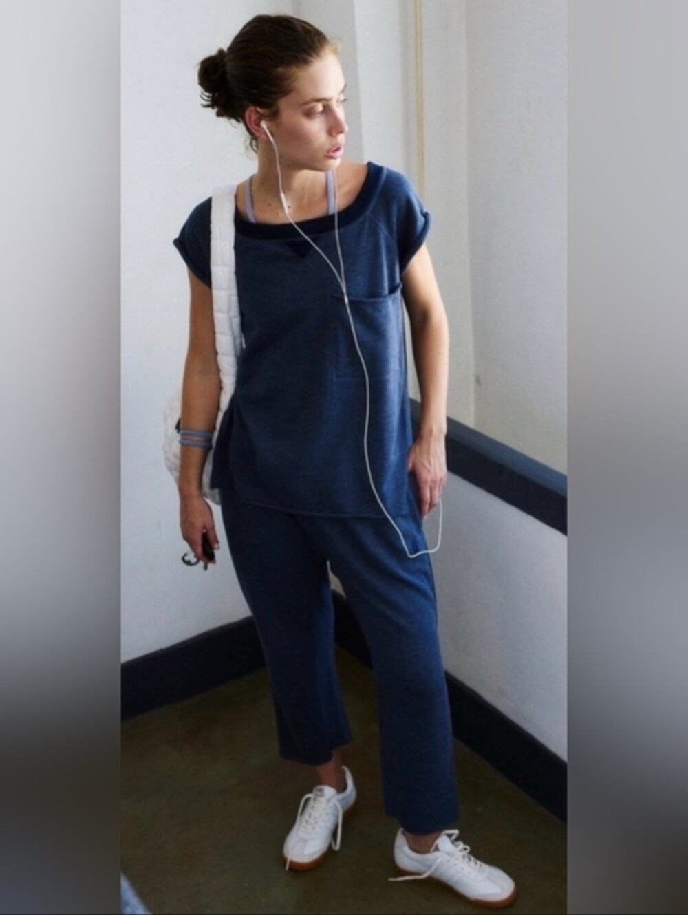 Free People x FP Movement One To Beat Set Midnight Navy Medium NWT $128 - Picture 1 of 6